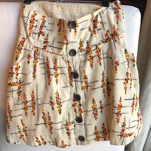 Free people floral skirt